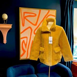Brand new shearling jacket from Zara